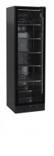TEFCOLD SCU 1425 frameless Chladicí skříň s prosklenými dveřmi, černé provedení 